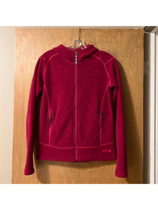 Tops - Sherpa Adventure Gear Raspberry Fleece Full Zip Hooded Jacket Women's Small